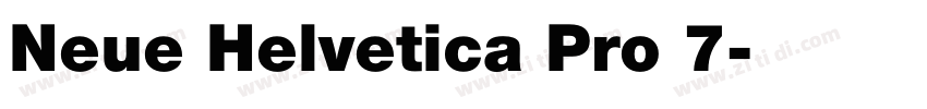 Neue Helvetica Pro 7字体转换